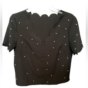 Pearl Scallop Blouse